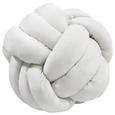 Zierkissen Knoten In White, ca. 35x35cm - Naturfarben, MODERN, Textil (35/35cm) - Premium Living Zierkissen Knoten In White, ca. 35x35cm - Naturfarben, MODERN, Textil (35/35cm) - Premium Living