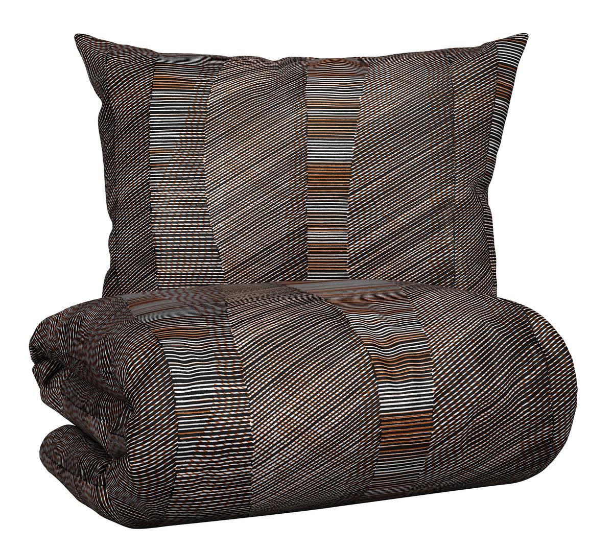 BETTWÄSCHESET ELIAS - Schwarz, Romantik / Landhaus, Textil (160/210cm) - Modern Living