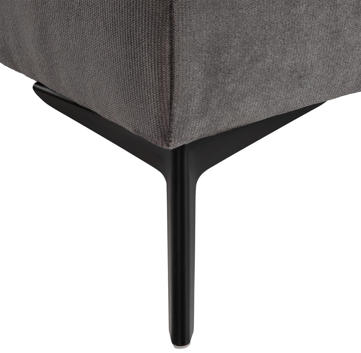 Boxspring Krevet One - siva/crna, Konvencionalno, tekstil/drvo (160/200cm) - Mömax