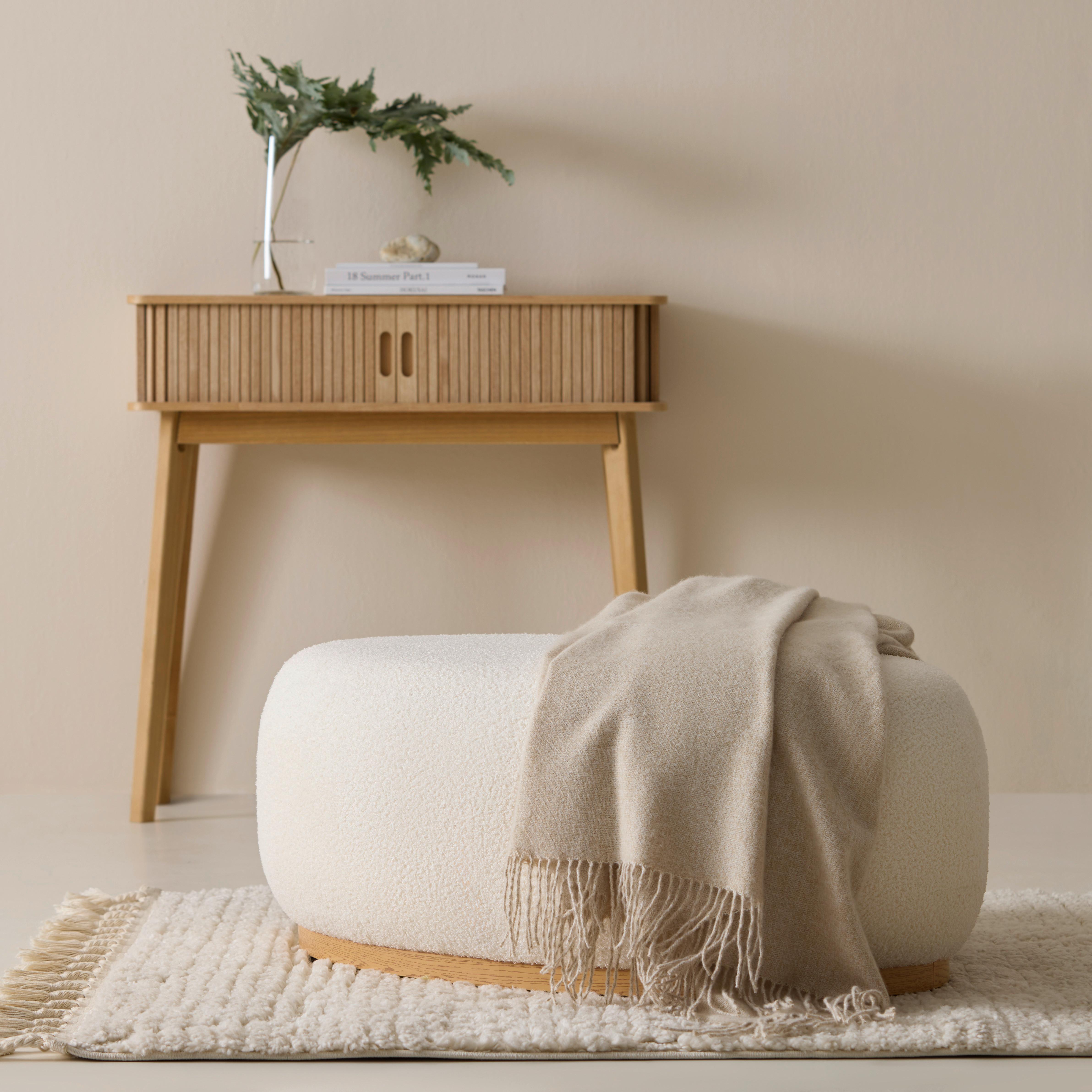 SÄNGÖVERKAST FRIEDA - beige, Lifestyle, textil (130/180cm) - Modern Living