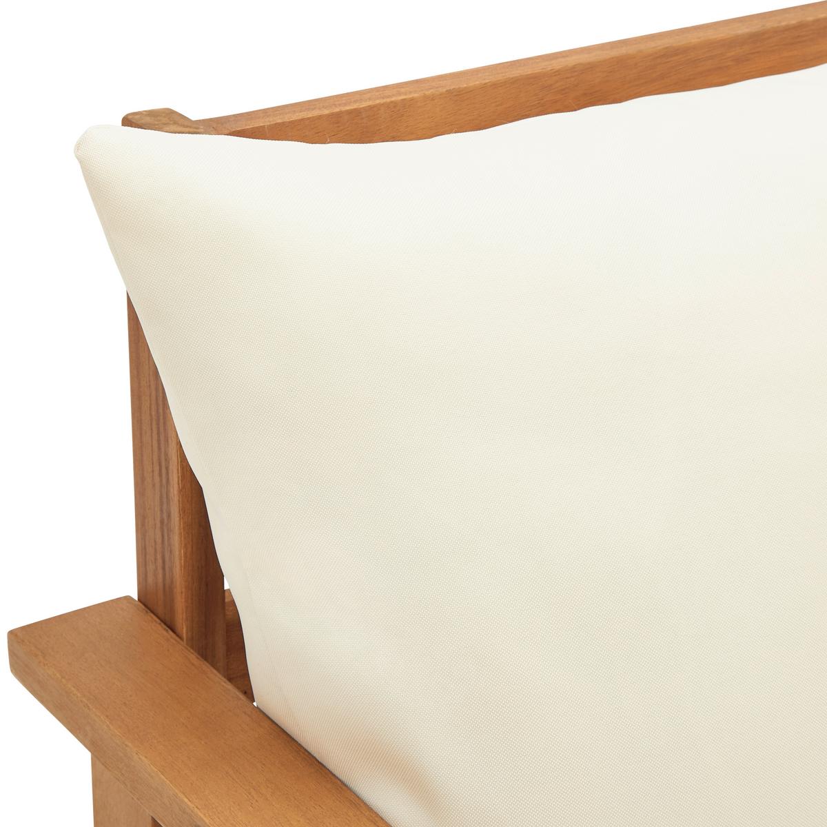 Vrtni Ležalnik Pia, Naravne Barve, Akacija - naravne barve, Moderno, tekstil/les (130/75/80-130cm) - Bessagi Garden