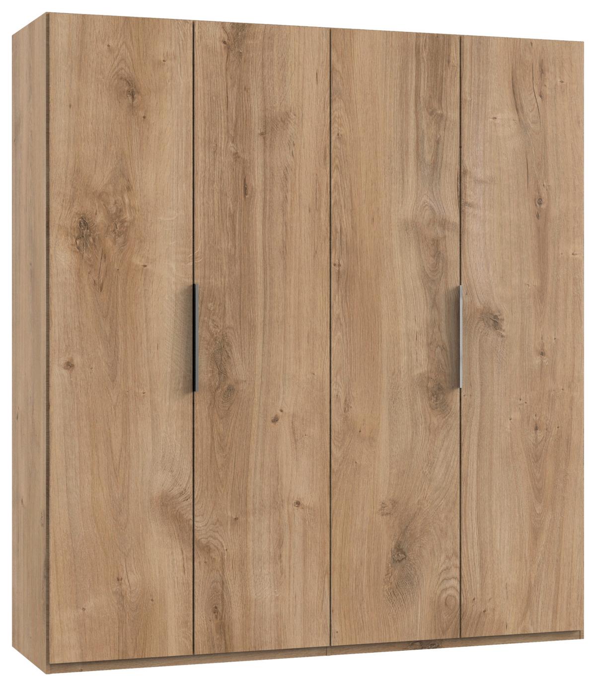 Ormar S Klasičnim Vratima Level 36 A - boje hrasta/boje kroma, Moderno, drvni materijal (200/216/58cm) - Modern Living