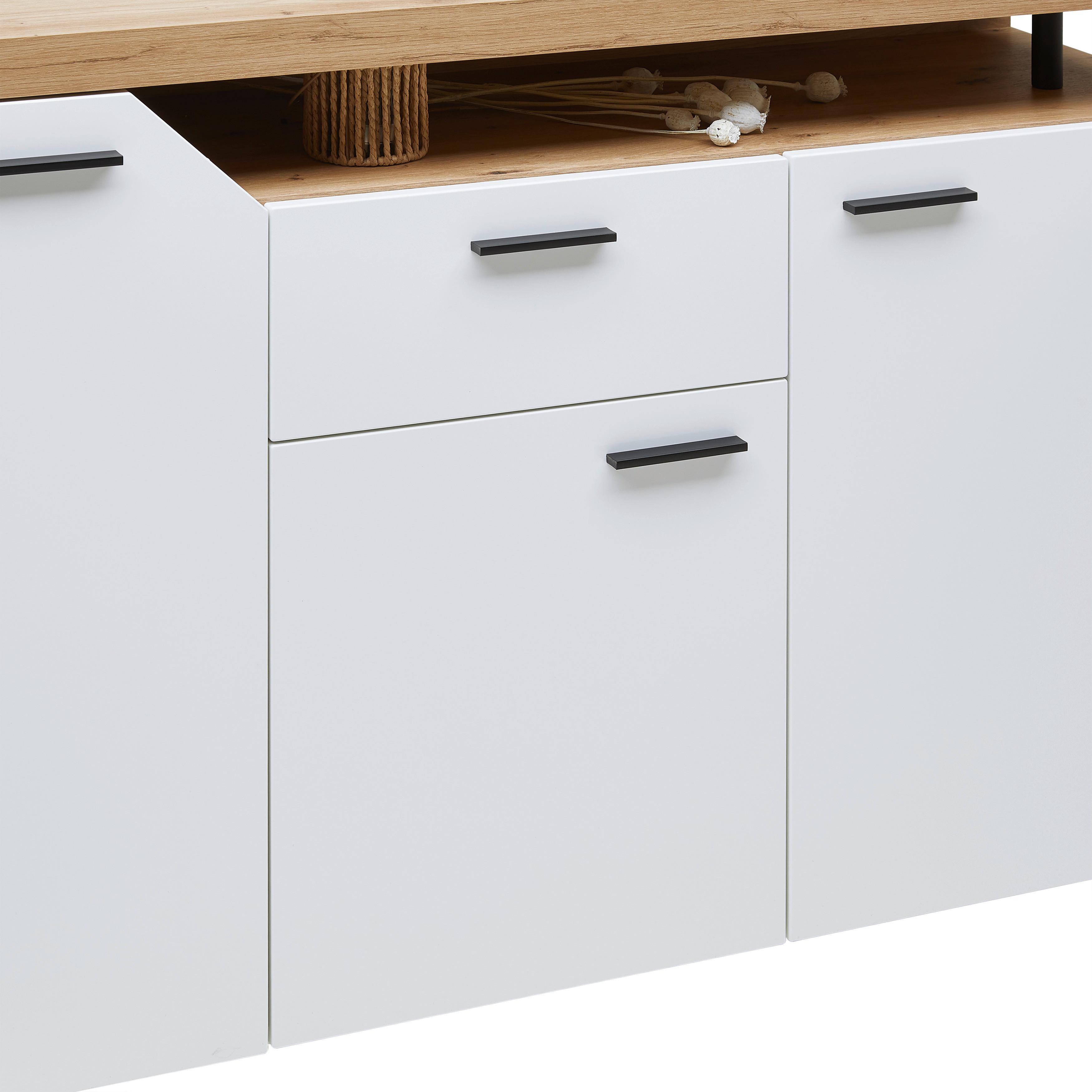 BYRÅ NICO -EXKLUSIV- - Modern, trämaterial/plast (138/91/40cm) - Mömax