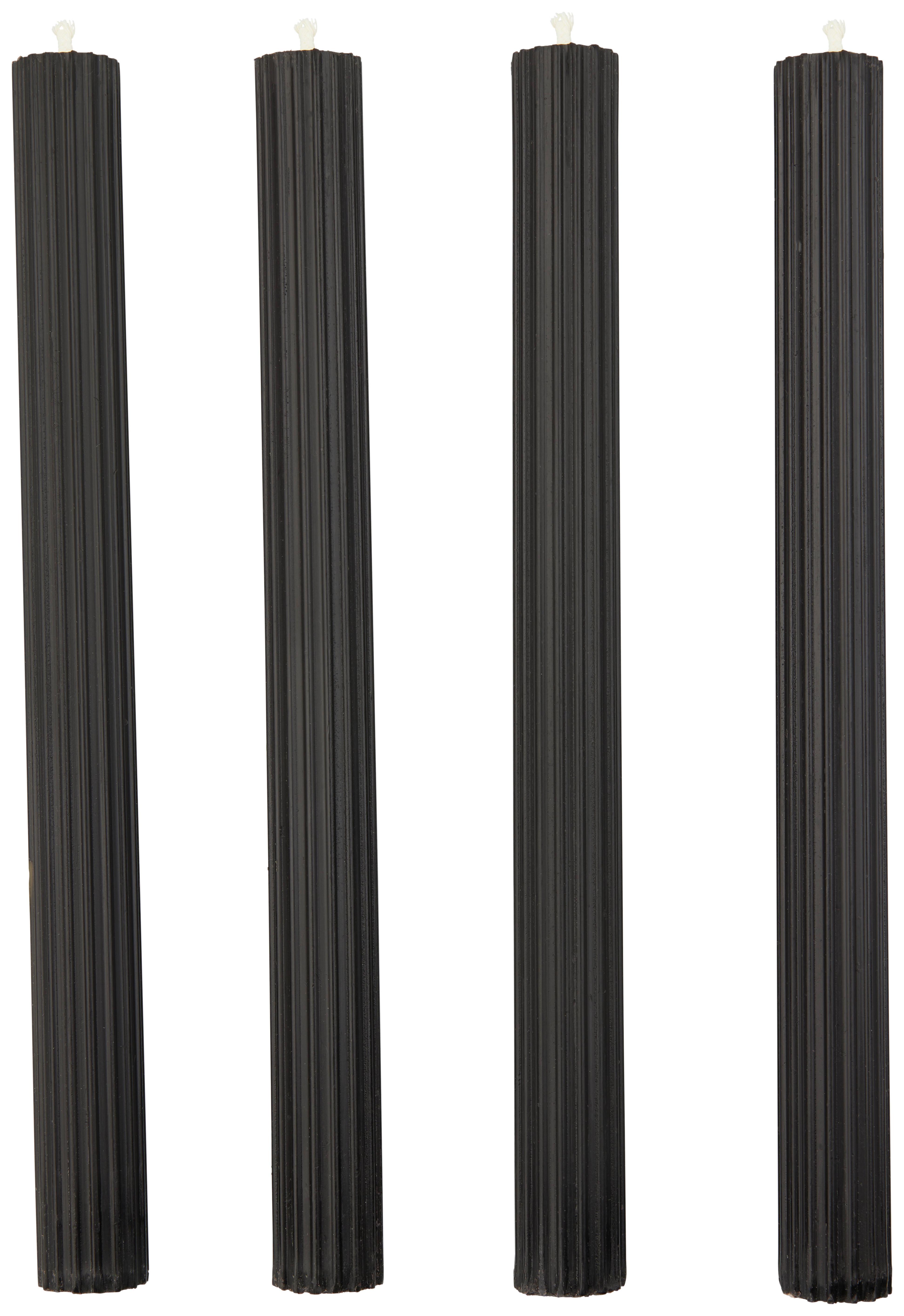 Namizna Sveča Classic I -Paz- - črna, Basics, naravni materiali/parafin (2,2/25cm) - Modern Living
