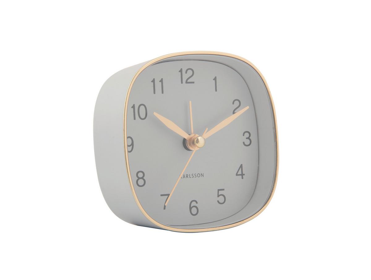 BUDZIK TRAVEL SQUARE - Basics, tworzywo sztuczne (8.5/4/8.5cm) - Karlsson
