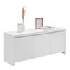 Lowboard Larios B in Weiß - Schwarz/Weiß, MODERN, Holzwerkstoff/Kunststoff (143/61/40cm) - Mömax