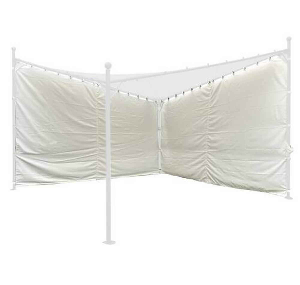 Seitenteile Berlino 400x256cm H56782 - Weiß, KONVENTIONELL, Textil (400/256cm) - Siena Garden