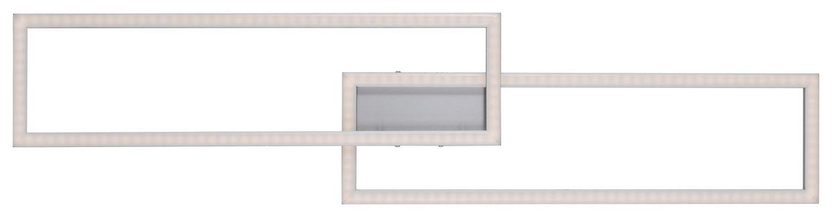 LED-Deckenleuchte Lolasmart max. 18 Watt - Silberfarben, Kunststoff/Metall (110/25/7cm)