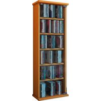 CD-Regal Vetro in Buchefarbe, B: 31 cm - Buchefarben, KONVENTIONELL, Glas/Holzwerkstoff (31/91,5/18cm) - MID.YOU