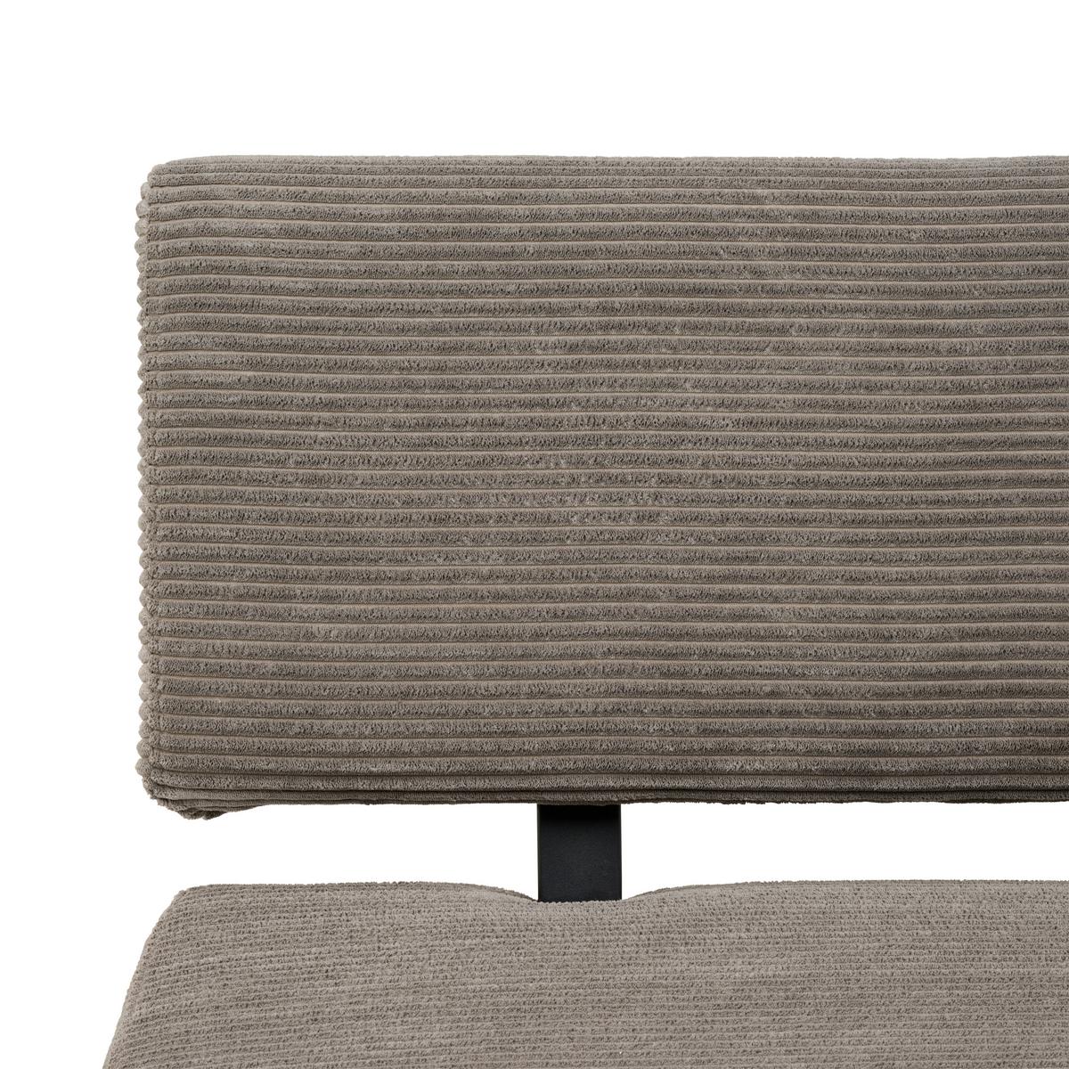 ŁAWKA CHIOS - ciemnoszary/czarny, Konventionell, metal/tkanina (140/90/62cm) - MID.YOU