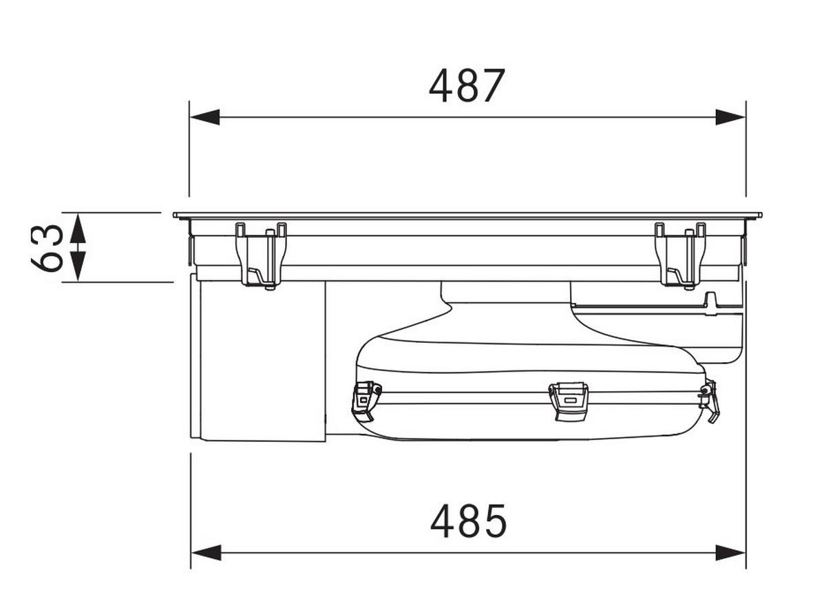 Kochfeld-Dunstabzug-Kombi Purmu Schwarz - Schwarz, MODERN, Glas (76/19,9/51,5cm) - Bora