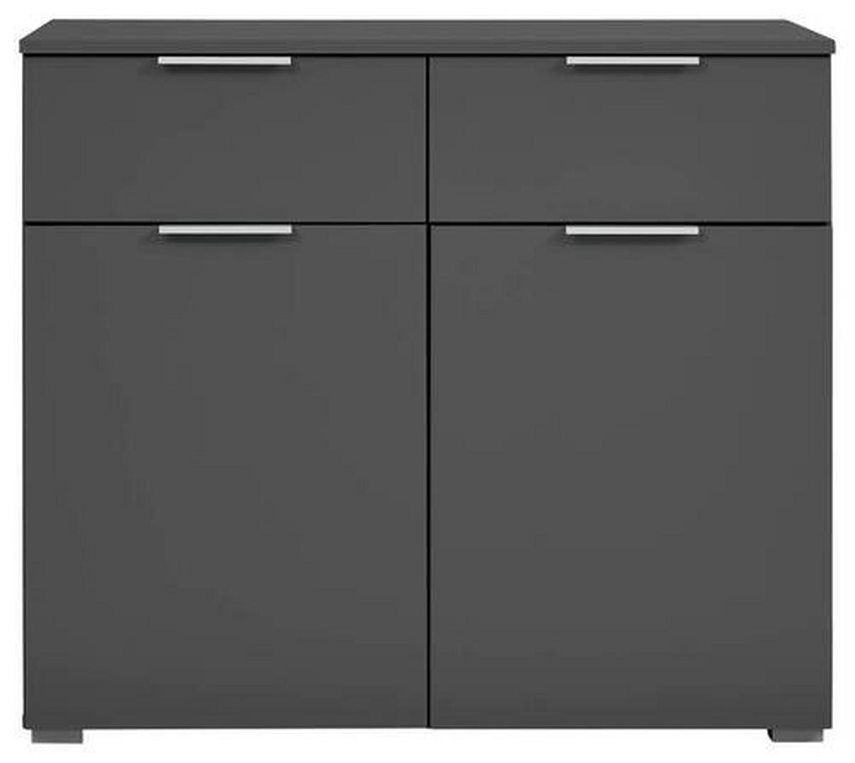 Komoda Alabama - siva/boje aluminija, Moderno, drvni materijal (93/81/42cm) - Modern Living
