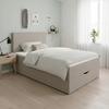 Boxbett Ace Beige ca. 120x200 cm intgr. Topper - Beige/Schwarz, MODERN, Holz/Kunststoff (120/200cm) - Bessagi Home