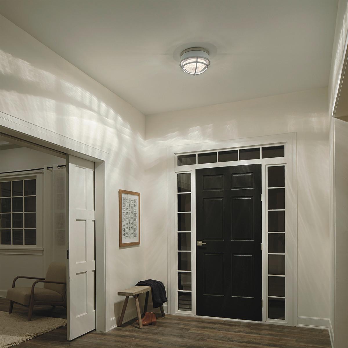 Stropna Svjetiljka Tollis - bijela/boje nikla, Konvencionalno, staklo/metal (30.5/19.9cm) - Elstead Lighting