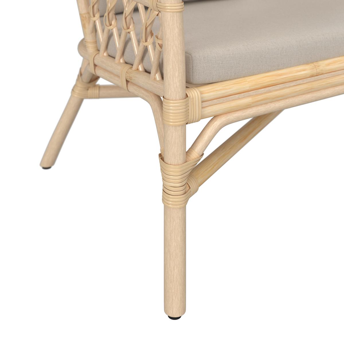 KOMPLET MEBLI TARASOWYCH CALIFORNIA - kolor naturalny, Natur, drewno (62/121/98/80/80/51/71/71/58cm) - Ambia Garden