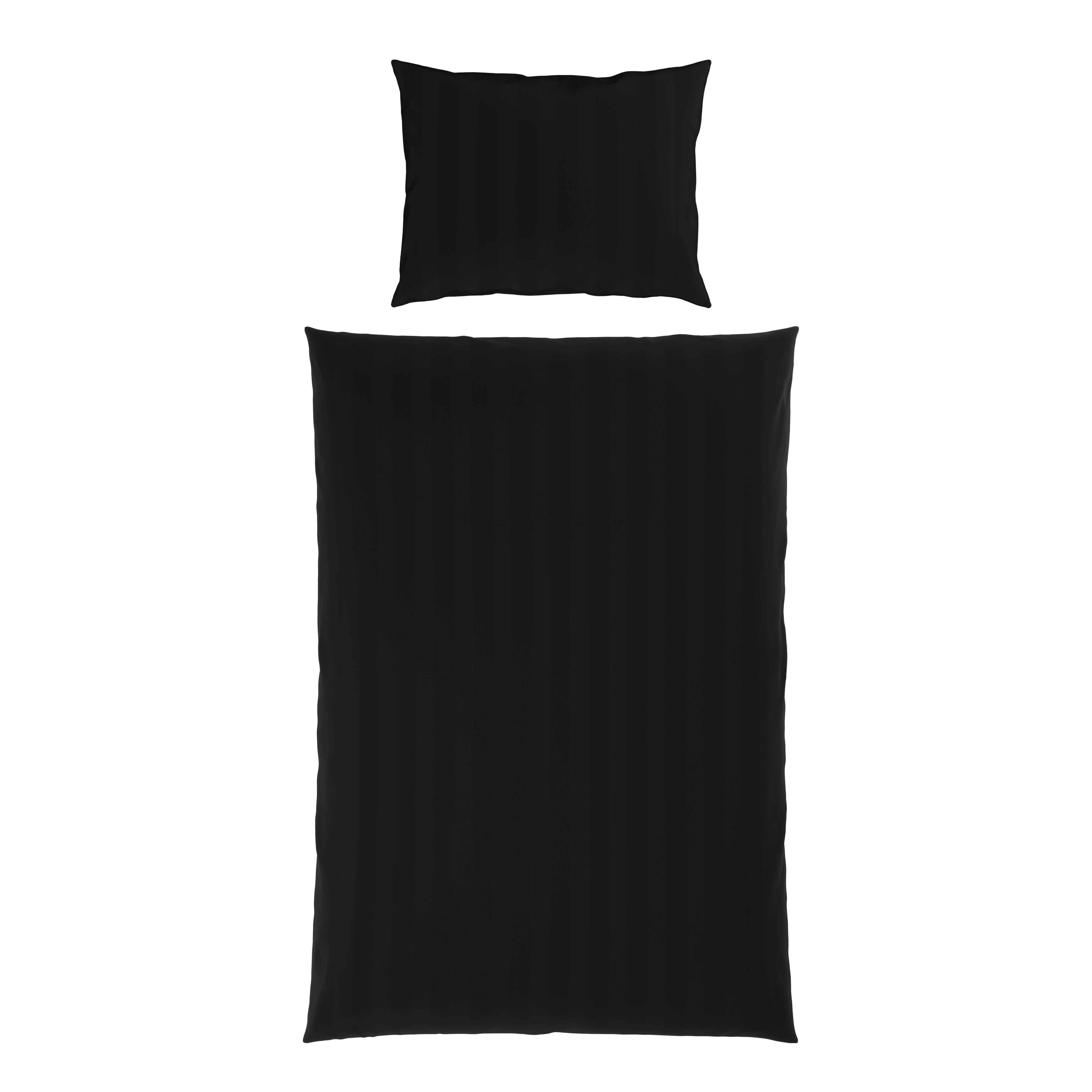 Lenjerie de pat Xenia Streif, 50x70/140x200 cm - negru, Modern, textil (140/200cm) - Premium Living