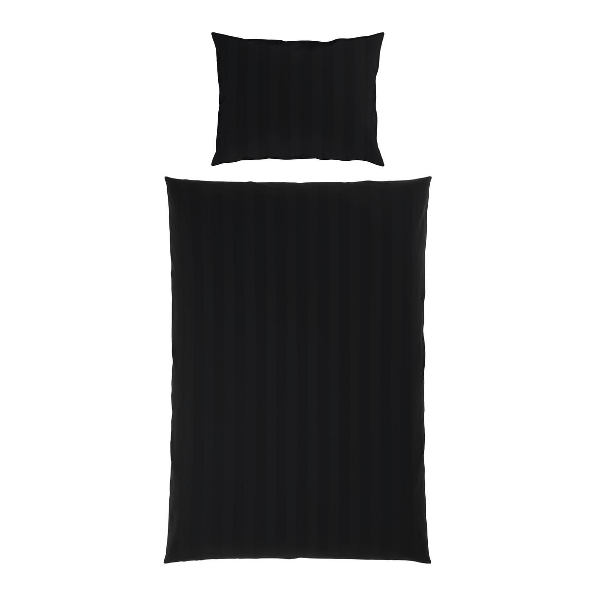 Lenjerie de pat Xenia Streif, 50x70/140x200 cm - negru, Modern, textil (140/200cm) - Premium Living