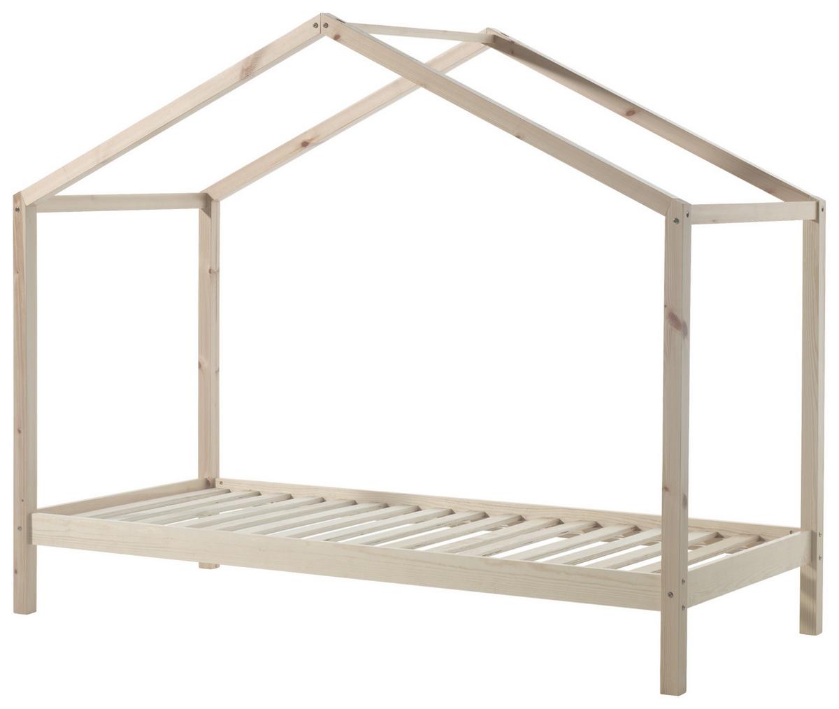 Hausbett Dallas 90x200 cm Kiefer Natur Echtholz - Kieferfarben, MODERN, Holz (90/200cm) - MID.YOU