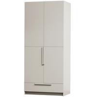 Garderobenschrank Pure Hellgrau - Hellgrau, Design, Holz (95/215/60cm) - Livetastic
