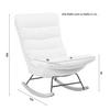 GUNGFÅTÖLJ DEVIN - vit/naturfärgad, Modern, metall/trä (71/100/103cm) - Bessagi Home