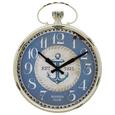 Wanduhr Sailaway Blau/Weiß - Blau/Weiß, Glas/Holz (48/60cm) - Mömax modern living