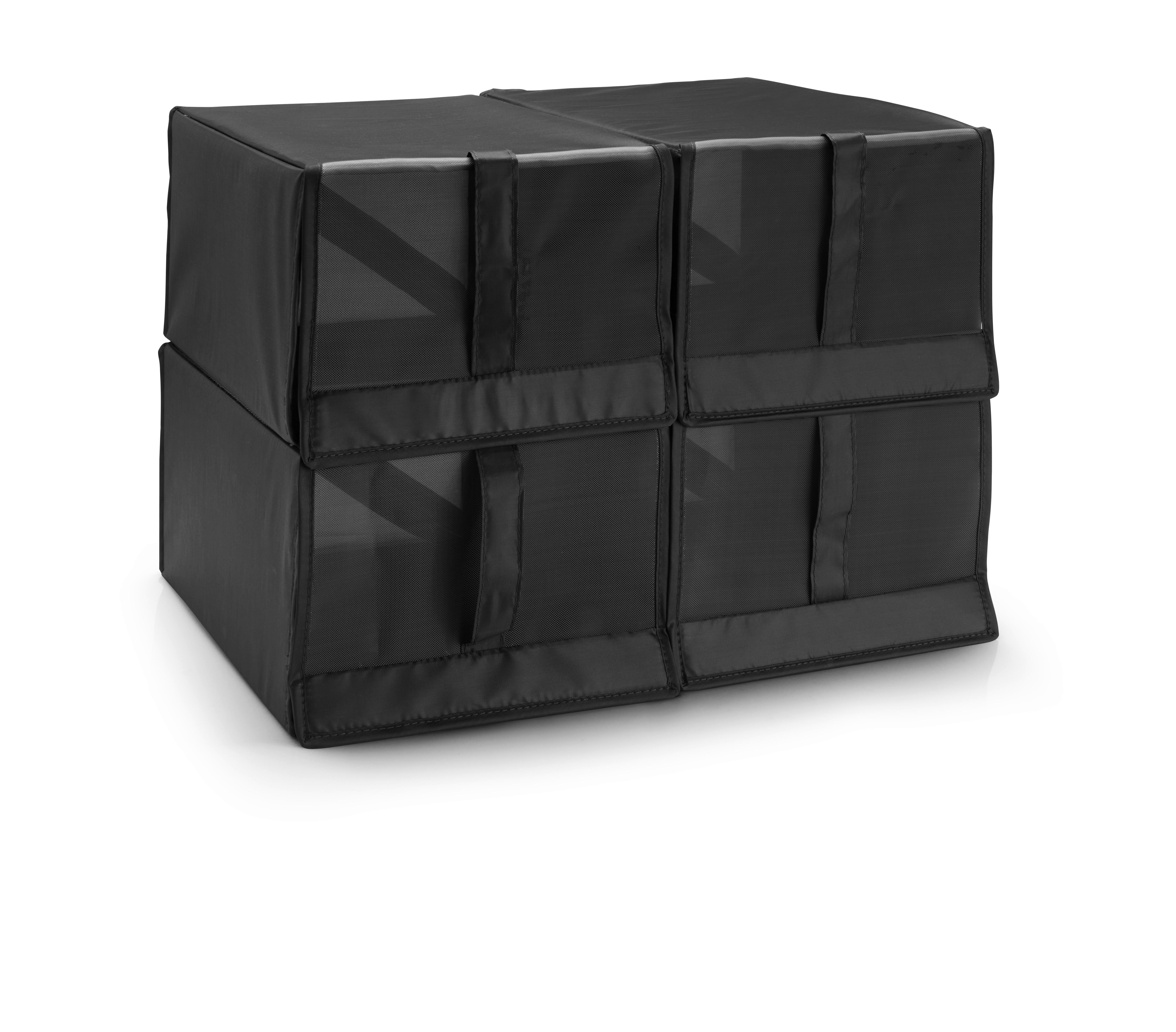 Schuhbox Unit in Grau - Grau, KONVENTIONELL, Kunststoff/Textil (22/34/16cm) - Modern Living