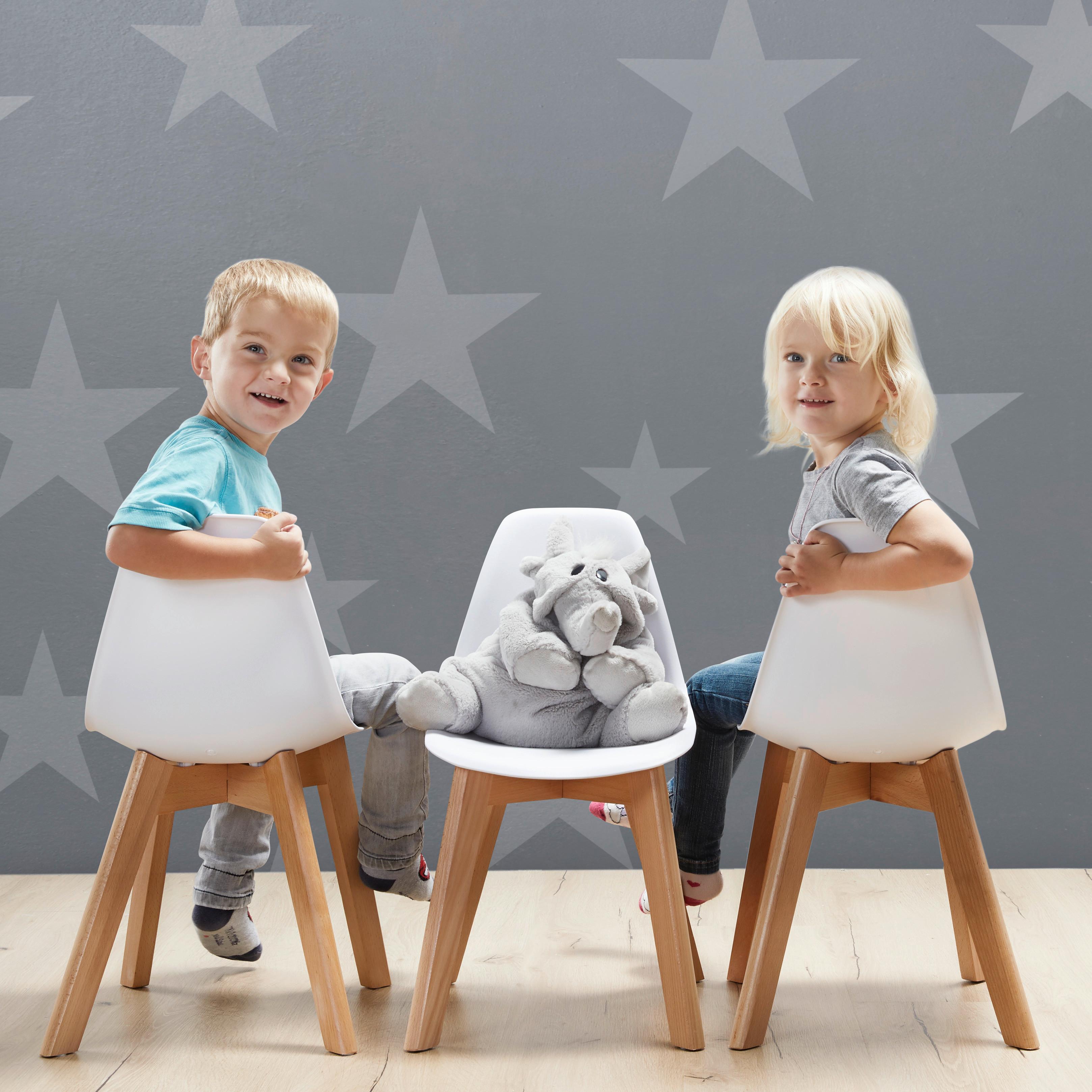 BARNSTOL TIBBY - vit, Modern, trä/plast (30/56,5/32,5cm) - Bessagi Kids