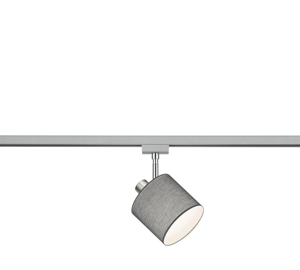 Schienensystem-Strahler Tommy Duoline Grau max. 25 Watt - Grau, Design, Metall (16/22/12cm) - Trio Leuchten