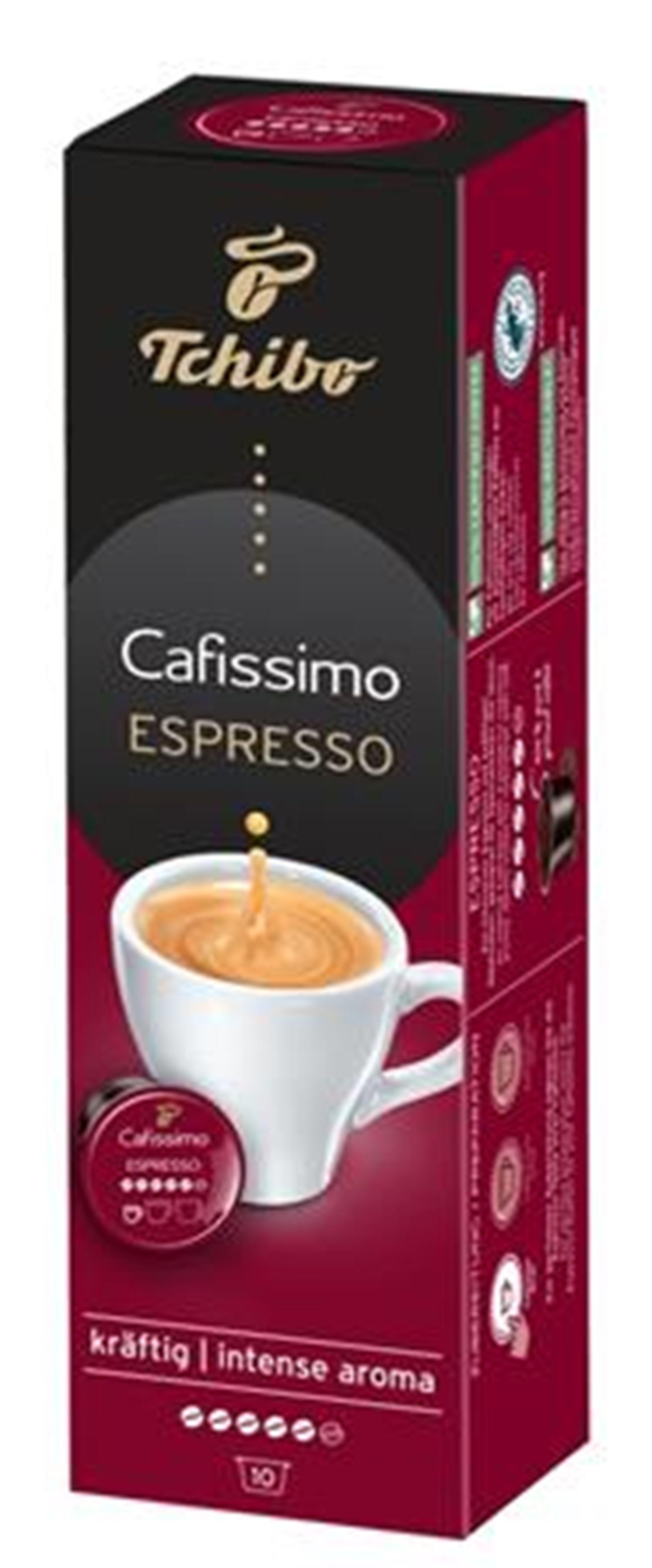 Kávékapszula Tchibo Espresso Intenzív Aroma - sötét rózsaszín, papír (0,075kg)