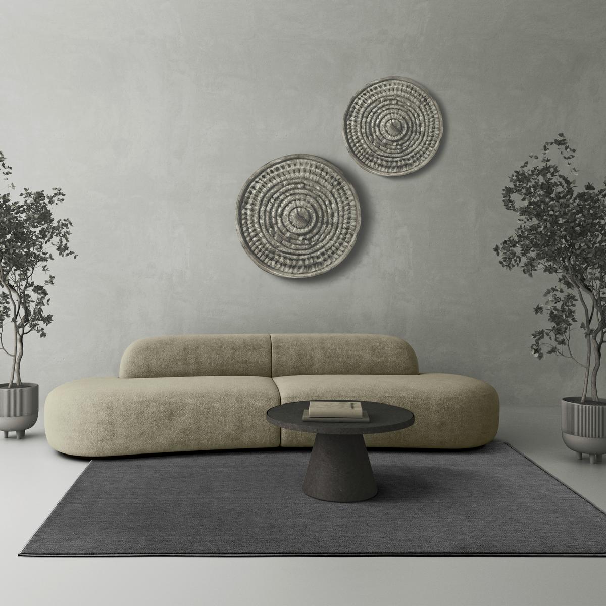 Webteppich Susi in Anthrazit ca. 100x150cm - Anthrazit, KONVENTIONELL, Textil (100/150cm) - Based
