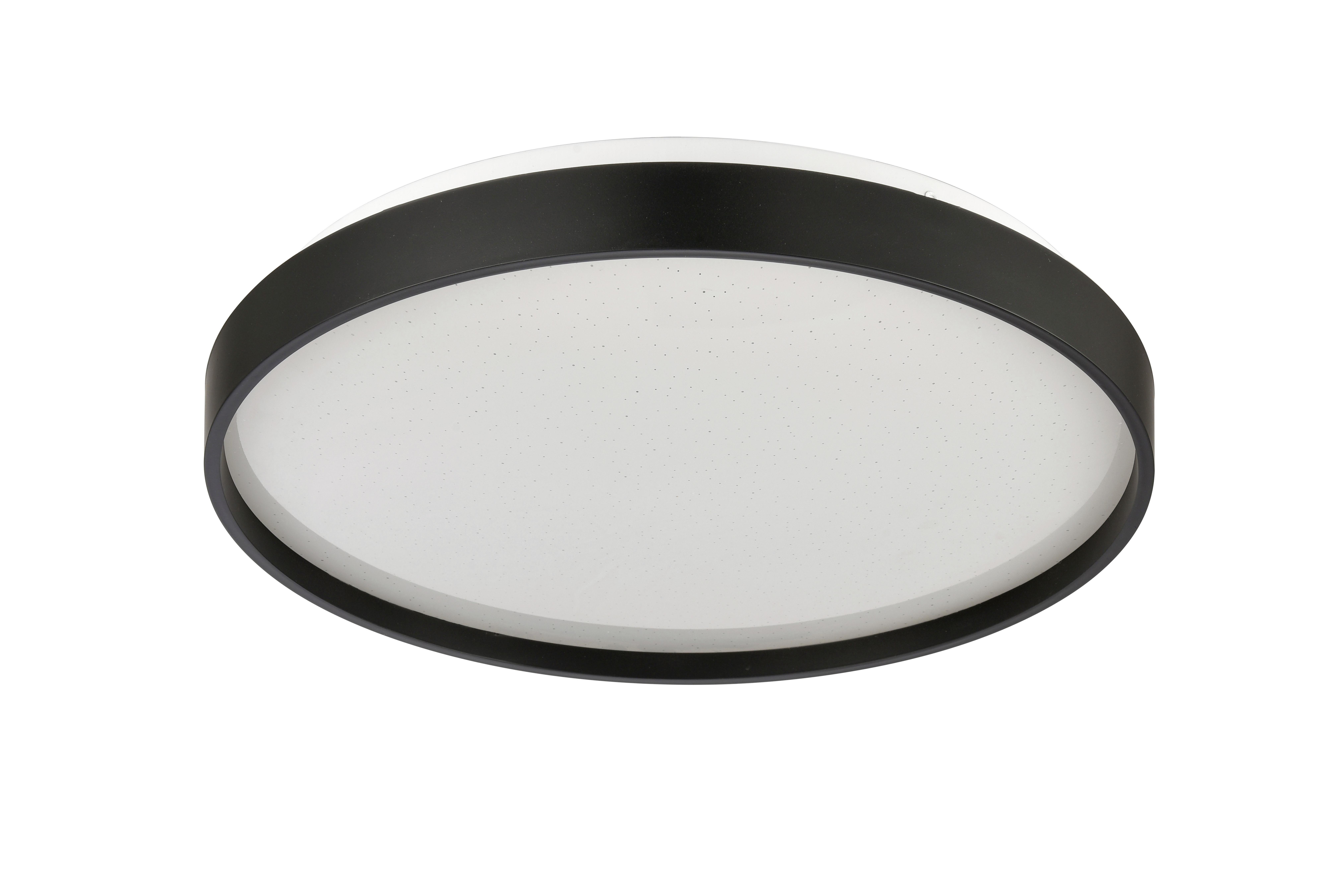 LAMPA SUFITOWA LED LOTUS *SBN* - czarny, Basics, tworzywo sztuczne/metal (39cm) - Novel
