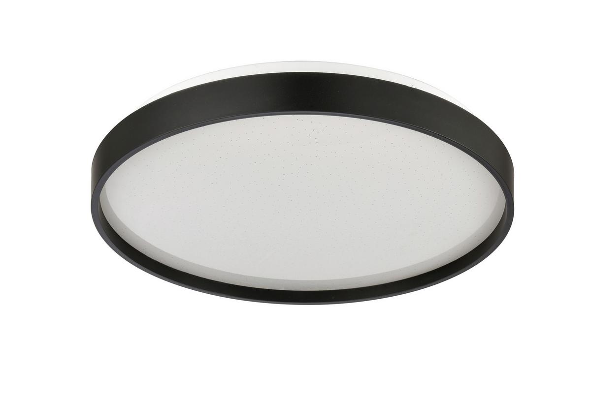 LAMPA SUFITOWA LED LOTUS *SBN* - czarny, Basics, tworzywo sztuczne/metal (39cm) - Novel