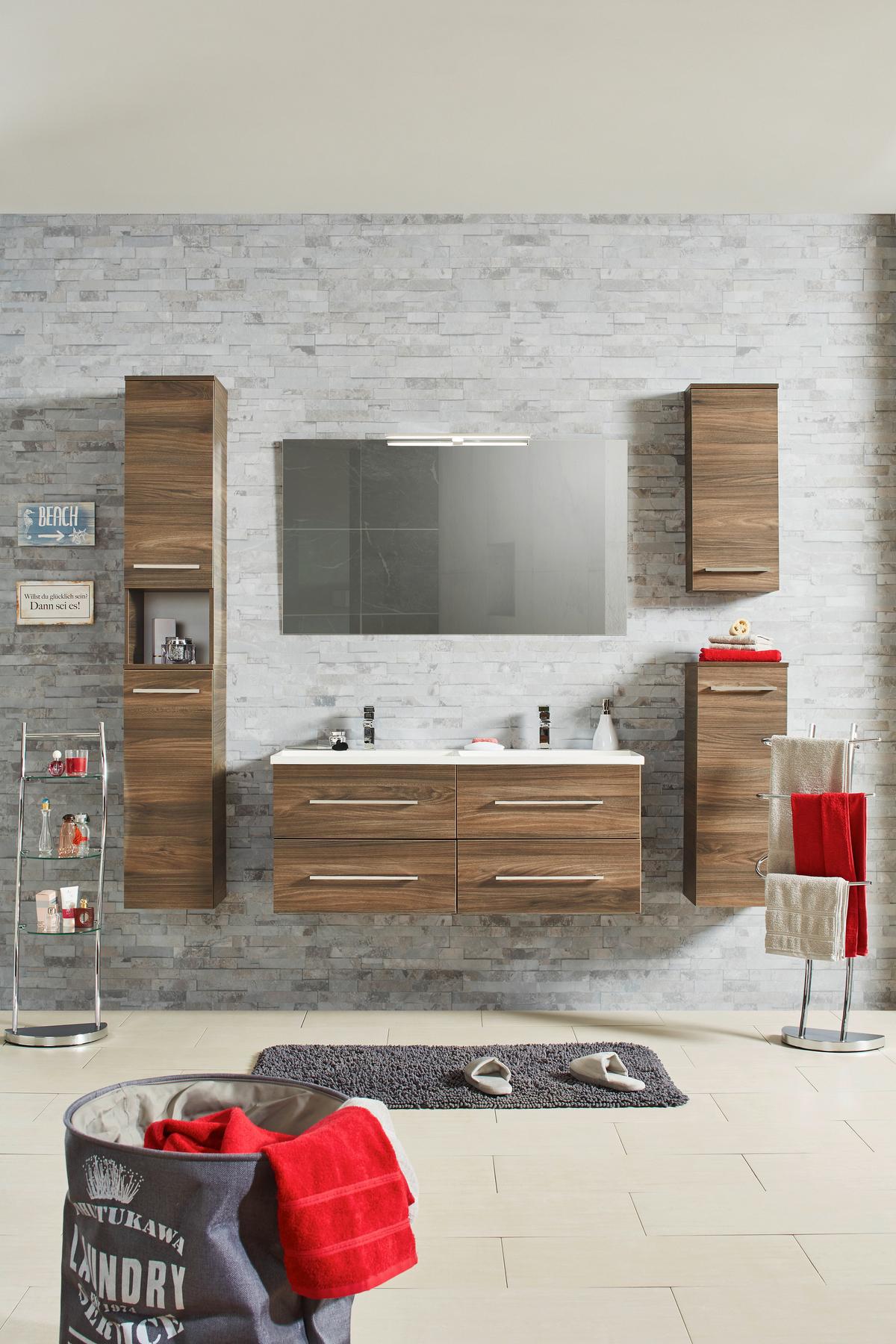 Wäschetonne Laundry 5 in Grau - Weiß/Grau, LIFESTYLE, Textil (42/54cm) - Mömax