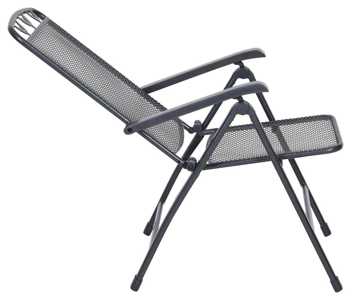 Gartensessel Toulouse Grau Metall - Grau, Basics, Metall (58/108/64cm) - Gardenson