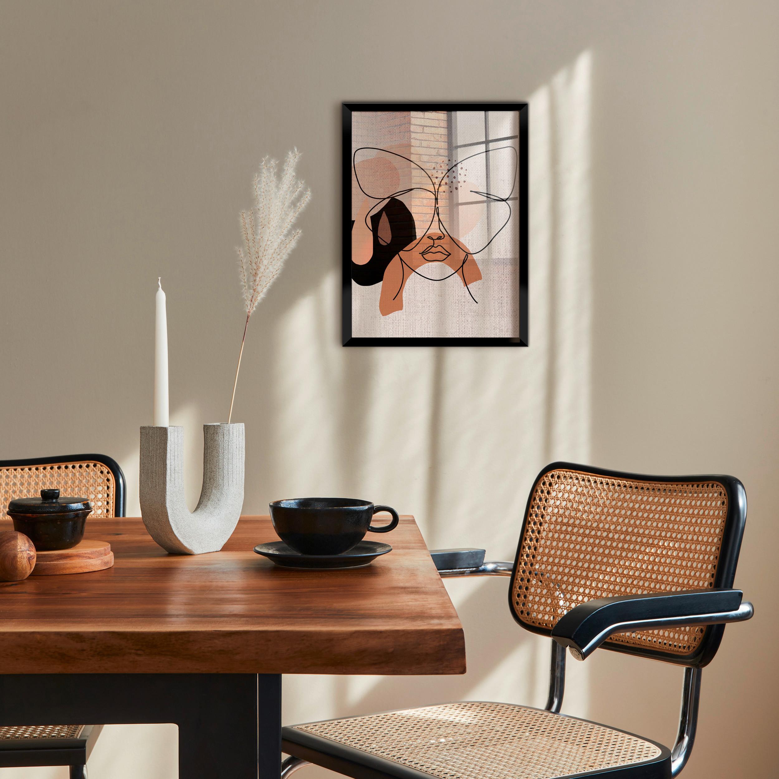 Bild Image Image ca. 30x40cm - Dunkelbraun/Beige, Holzwerkstoff/Papier (30/40cm) - Modern Living