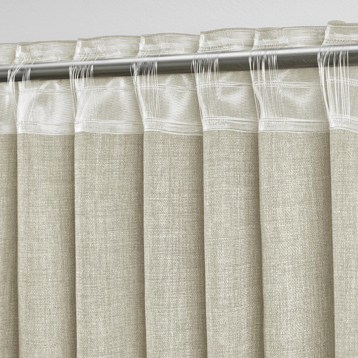 Fertigvorhang Leo Sand 135x255cm - Sandfarben, Textil (135/255cm) - Premium Living