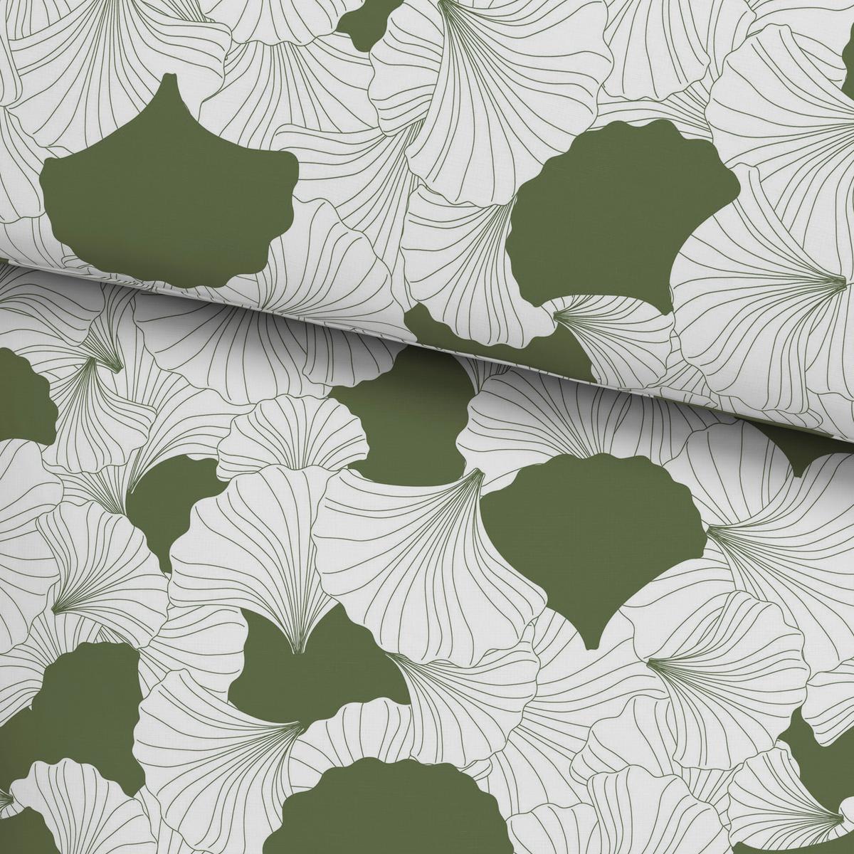 BETTWÄSCHESET GINGKO - Olivgrün, Modern, Textil (160/210cm) - Modern Living