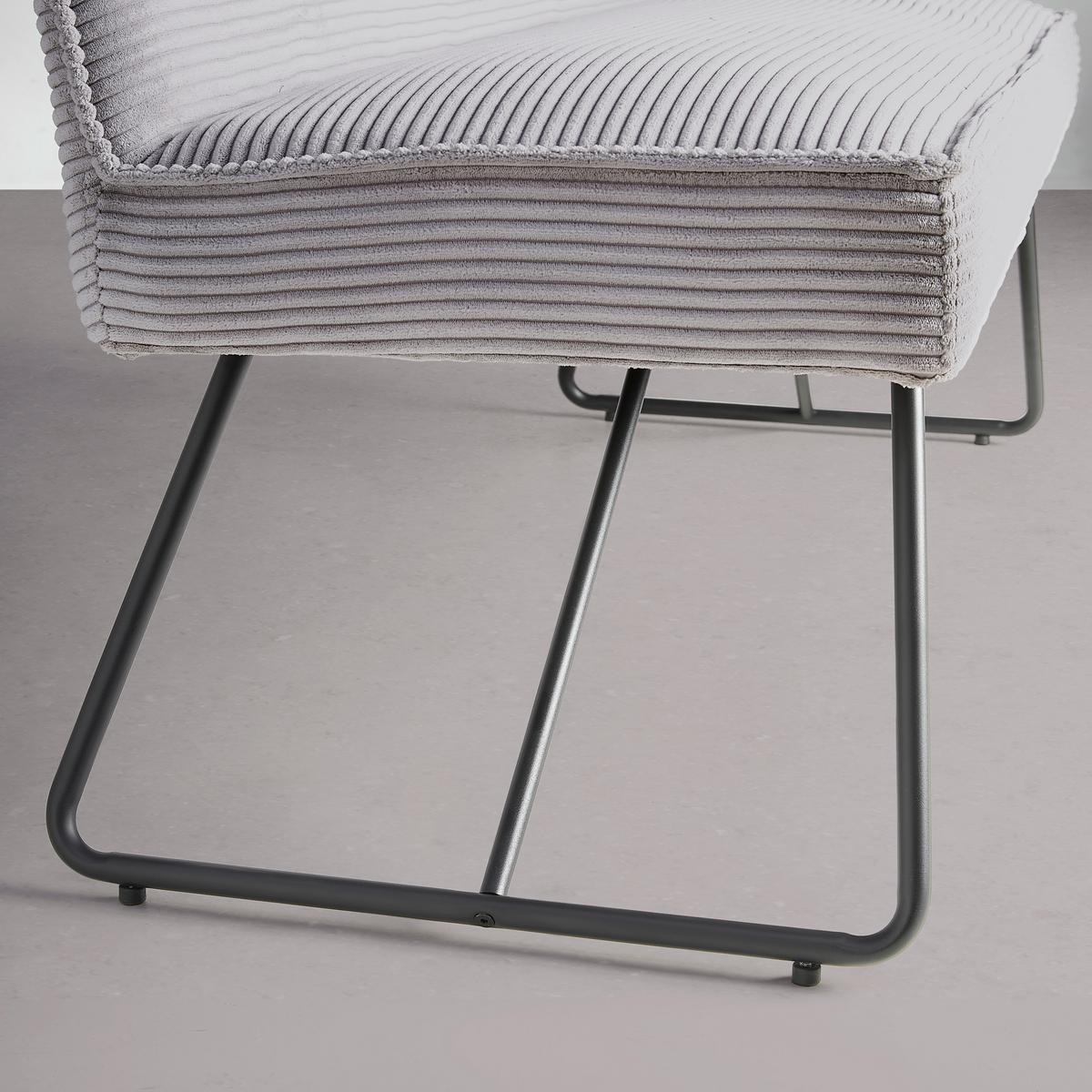 Ülőpad Cora - fekete/szürke, Modern, textil/fém - Mömax