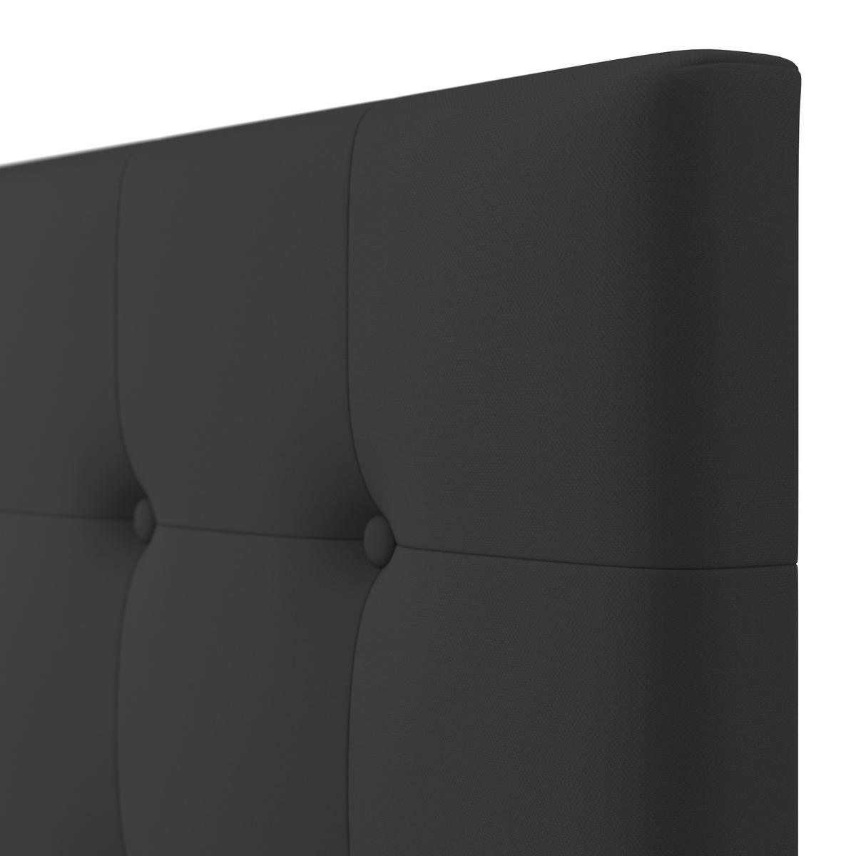 Polsterbett Frederico Schwarz ca. 180 x 200 cm - Schwarz, MODERN, Holz/Holzwerkstoff (180/200cm) - Bessagi Home