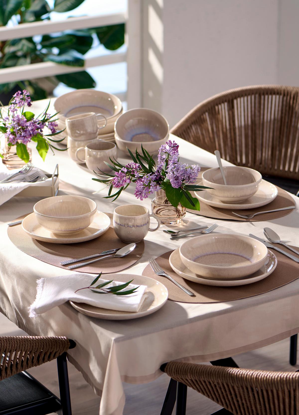 ZASTAWA STOŁOWA PERLEMOR SAND VILLEROY&BOCH - kolor piaskowy, Konventionell, ceramika (34,5/19,4/32,0cm) - like.Villeroy & Boch