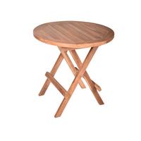 Gartenbeistelltisch Mitan Teak klappbar - Braun, Basics, Holz (50/50/51cm) - Gardenson