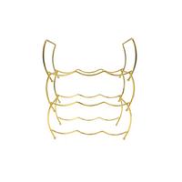 Weinregal Giovanni in Goldfarben - Goldfarben, Metall (32,5/49/14cm) - Modern Living