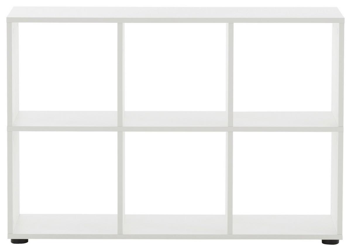 Schreibtisch Serie 500 Weiß ca. 150x73,6x121,6cm - Weiß, MODERN, Holzwerkstoff (150/73,6/121,6cm) - MID.YOU