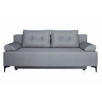 Canapea extensibila LONDON - gri deschis, Modern, lemn/metal (198/90/101cm) - Modern Living