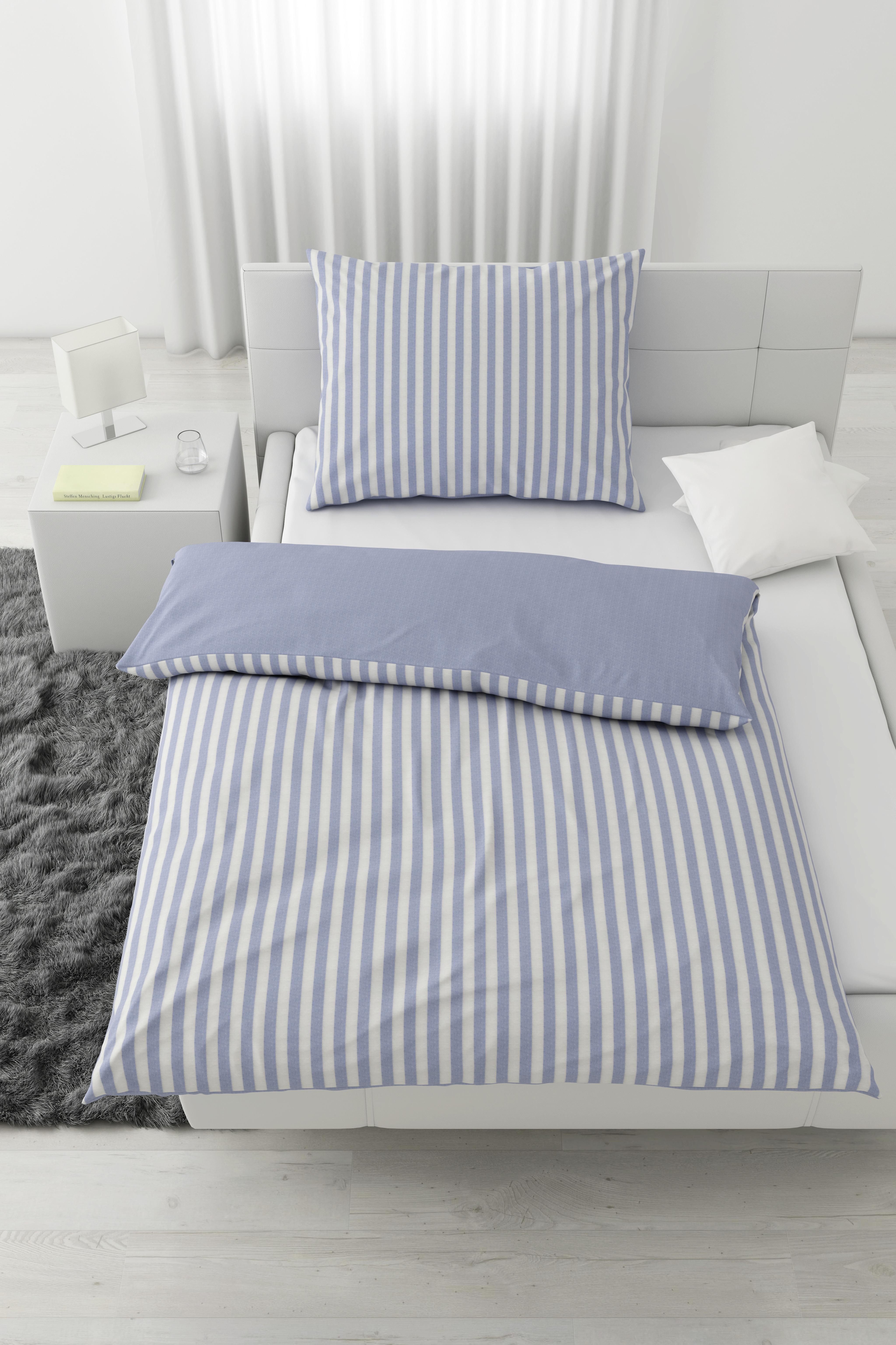 Lenjerie de pat Hampton Wende - albastru, textil (140/200cm) - Premium Living