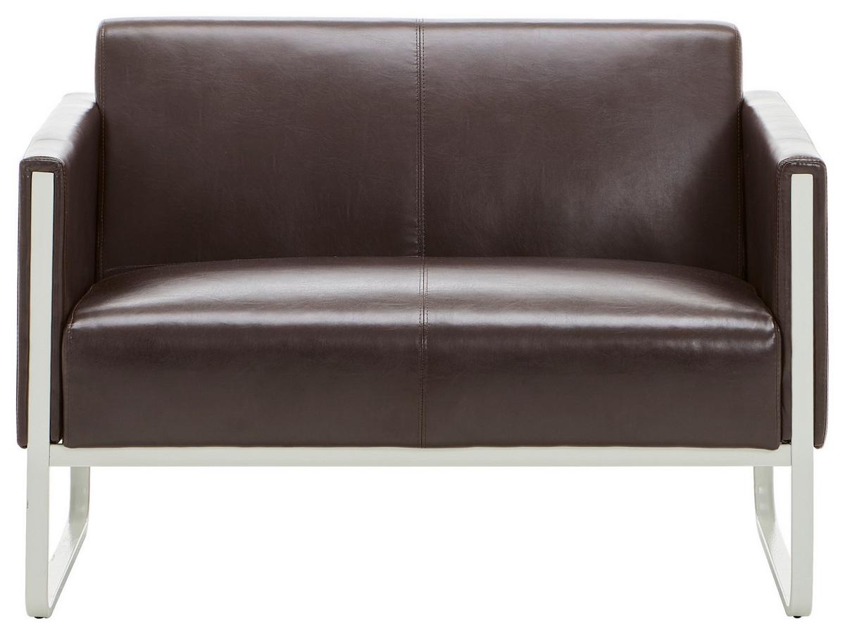 Dvosed Aruba, Rjava - siva/temno rjava, Moderno, kovina/tekstil (111/78/71cm) - MID.YOU