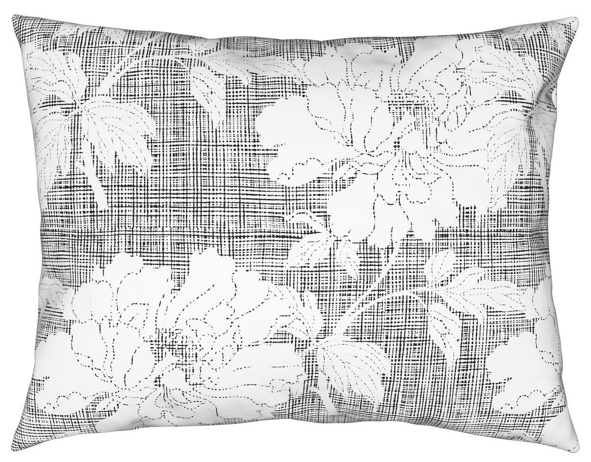 BETTWÄSCHESET GUNDI - Weiss/Schwarz, Romantik / Landhaus, Textil (160/210cm) - Mömax