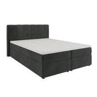 Boxbett Dana -Based- - Schwarz, Kunststoff/Textil (140/200cm) - Based