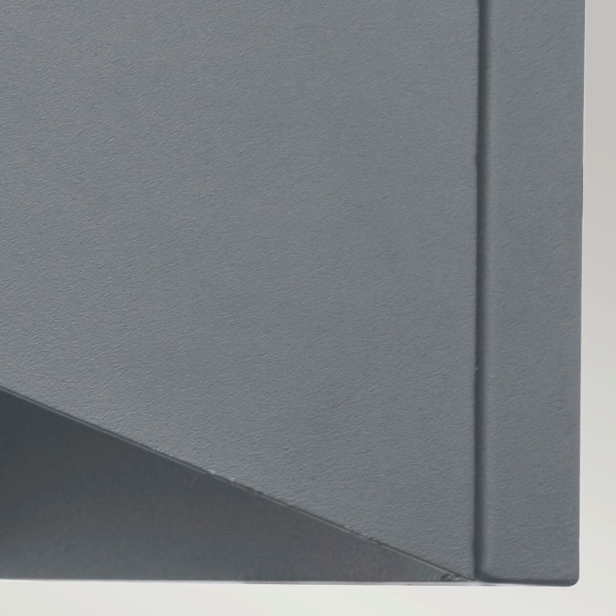 Kültéri Falilámpa Porto - szürke, Design, üveg/fém (11,5/18,8cm) - Elstead Lighting