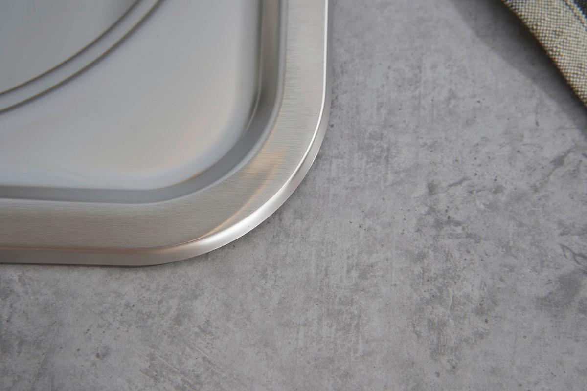 Pomivalno Korito Dallas, 46,5x43,5cm - barve nerjavečega jekla, Basics, kovina (46,5/15,5/43,5cm) - Respekta